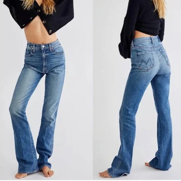 MOTHER High Waisted Smoking Double Heel - Picture 1 of 8